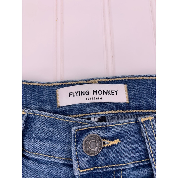Flying Monkey Platinum Cut-Off Jean Shorts 26 New - Picture 8 of 12